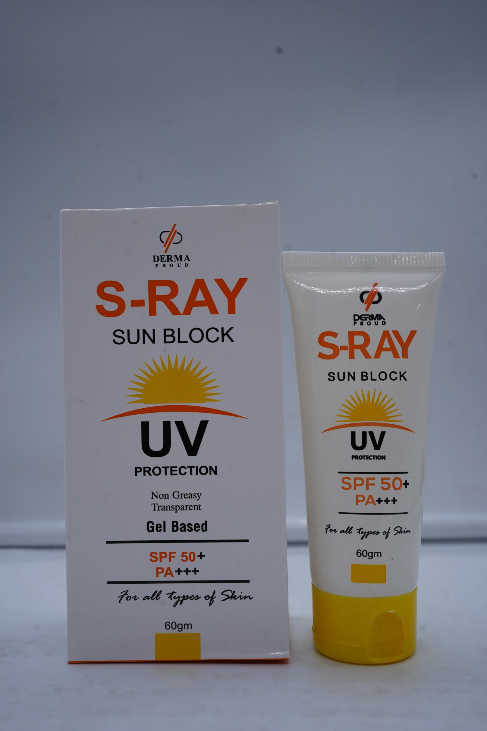 s ray sun block spf 50+ pa+++ (gel based, 60gm)